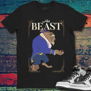 Disney Beauty And The Beast Her Beast Graphic Unisex Gift T-Shirt Shirt